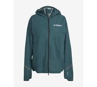 Giacca con cappuccio adidas Terrex Xperior 2.5 Layer Light CLIMAPROOF azzurro turchese donna - XS