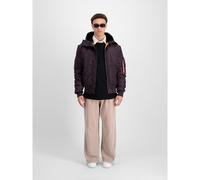 Alpha Industries MA-1 Hooded Giacche Bomber Taglia L - Prugna