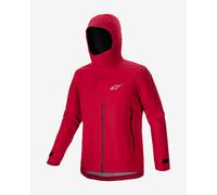 Giacca con cappuccio Alpinestars A-Dura Elite Rain rosso - L