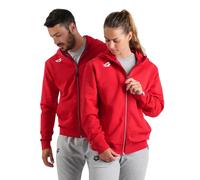 Arena Team-Giacca con Cappuccio Unisex Panel Felpa, Rosso, XL Uomo