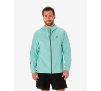 Giacca con cappuccio ASICS Metarun Waterproof azzurro chiaro - M