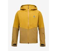 Giacca con cappuccio Black Diamond Recon Stretch Ski Shell gialla - L