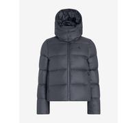 Giacca con cappuccio Calvin Klein Down Short Puffer blu scuro donna - L