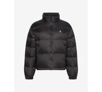 Giacca con cappuccio Calvin Klein Essential Midweight Puffer nero donna - M