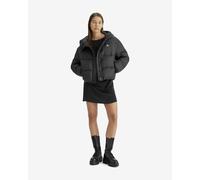 Giacca con cappuccio Calvin Klein Logo Short Hooded Puffer nero puro - M