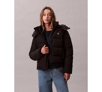 Giacca con cappuccio Calvin Klein Matte Monologo nero donna - L