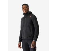 Giacca con cappuccio Castelli Unlimited Rain nero opaco - S