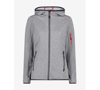Giacca con cappuccio CMP Fix Hood Knit Tech grigio rosso donna - XL