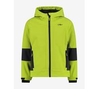 Giacca con cappuccio CMP Hood Fix Softshell verde acido nero bambini - 3