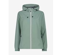 Giacca con cappuccio CMP Rain Jacket Fix Hood verde minerale donna - L