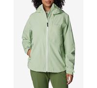 Giacca con cappuccio Columbia Ampli-Dry II Shell verde biancazzurro donna - XS