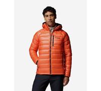 Giacca con cappuccio Columbia Arctic Crest Down arancione brillante - S