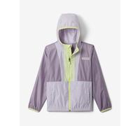 Giacca con cappuccio Columbia Back Bowl II Windbreaker viola giallo bambini - XL
