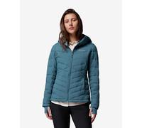 Giacca con cappuccio Columbia Joy Peak II verde blu donna - S