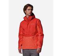 Giacca con cappuccio Columbia Pouring Adventure III arancione vivo - L