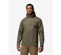 Giacca con cappuccio Columbia Pouring Adventure III verde oliva - XL