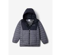 Giacca con cappuccio Columbia Powder Lite II grigio fumo bambino - XL