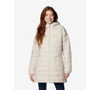 Giacca con cappuccio Columbia Powder Lite II Mid bianco beige donna - M