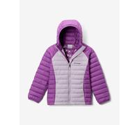 Giacca con cappuccio Columbia Powder Lite II viola vivo bambina - XXS