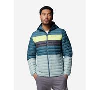 Giacca con cappuccio Columbia Powder Pass blu turchese - XXL