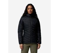 Columbia Powder Pass 3 Hybrid - Piumino con cappuccio, da donna, nero, XS