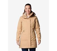Giacca con cappuccio Columbia Pulaski II Interchange beige marrone donna - S