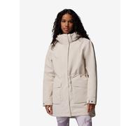 Giacca con cappuccio Columbia Pulaski Parka bianco beige donna - S