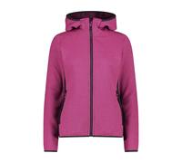 CMP - Giacca da donna in pile Knit Tech con cappuccio fisso, Festival-Antracite, 44