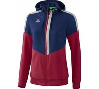 Giacca con cappuccio da donna Erima Tracktop Squad Bleu 42