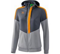 Giacca con cappuccio da donna Erima Tracktop Squad Gris 34