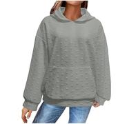 Giacca con cappuccio da donna, oversize, in cotone, leggera, da allenamento, da donna, taglie forti, con cappuccio, in tinta unita, per il tempo libero, leggera, con cappuccio, alla moda, per lo sport