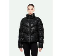Giacca con cappuccio EA7 Bomber Winter nero puro donna - S