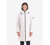 Giacca con cappuccio Ecoalf Manlie bianco nero donna - L