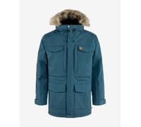 Giacca con cappuccio Fjällräven Nuuk Parka blu indaco - M