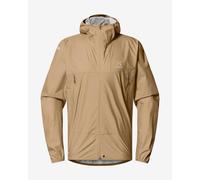 Giacca con cappuccio Haglöfs L.I.M Proof marrone chiaro - M