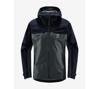 Giacca con cappuccio Haglöfs ROC Flash GORE-TEX blu acciaio - S