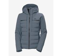 Giacca con cappuccio Helly Hansen Alphelia Elevate Ski Free grigio blu donna - M