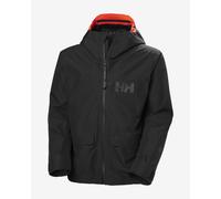 Giacca con cappuccio Helly Hansen Emiko Shell 3L RECCO Ski Free nero intenso arancione - XL