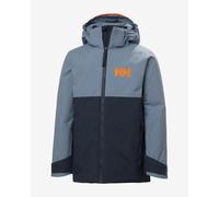 Giacca con cappuccio Helly Hansen Traverse PrimaLoft blu grigiastro nero per bambini - 11