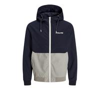 JACK & JONES Jjerush Hood Bomber Noos Giacca Corta, Blu, XL Uomo