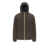 GIACCA CON CAPPUCCIO JACK ST WARM DOUBLE K-way Blu, Marrone