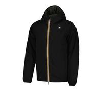 GIACCA CON CAPPUCCIO JACK ST WARM DOUBLE K-way Nero, Verde