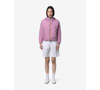 Giacca con cappuccio K-WAY Laurette Plus 2 Double rosa lilla donna - L