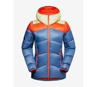 Giacca con cappuccio La Sportiva Nature Down blu scuro arancione giallo donna - M