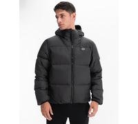 Giacca con cappuccio Lacoste Blouson Puffer Logo nero puro - L-XL