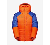 Giacca con cappuccio Mammut Eiger Nordwand Advanced Down arancione blu - M