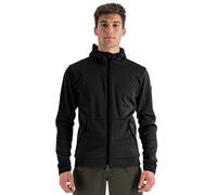 Giacca con cappuccio Metro Softshell nero