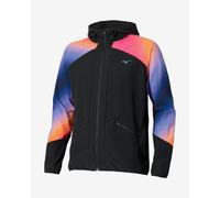 Giacca con cappuccio Mizuno Active Alpha nero viola rosa arancione - L