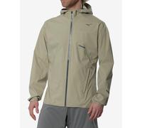 Giacca con cappuccio Mizuno Trail Waterproof 20K beige grigiastro - M