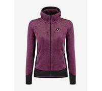 Giacca con cappuccio Montura Remix Fleece viola scuro nero donna - XL